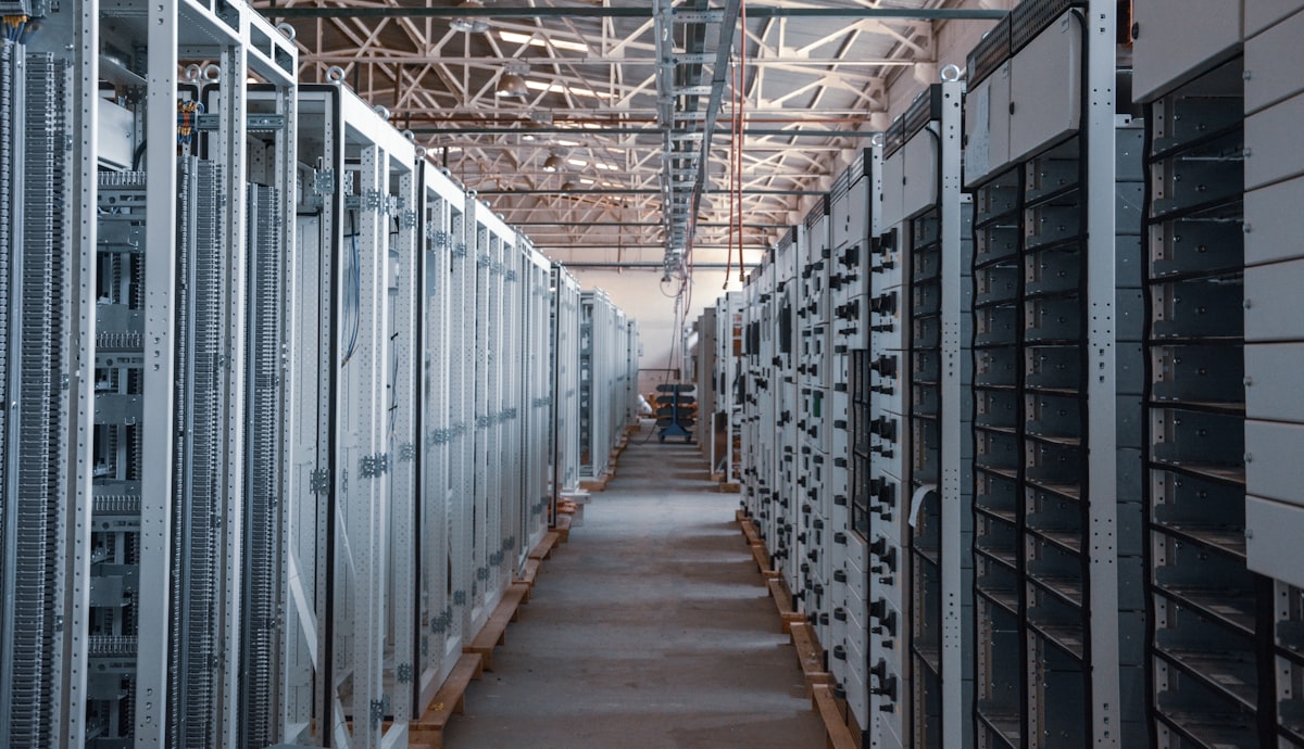 Sala server di un data center con sistema di raffreddamento di precisione